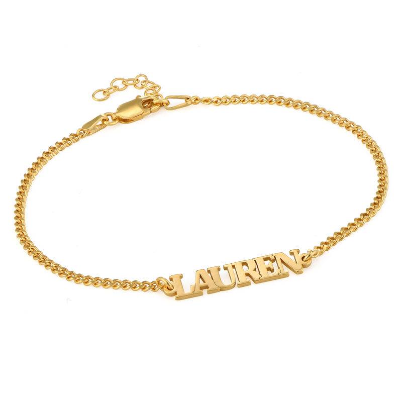 Gold Name Bracelet in Capital