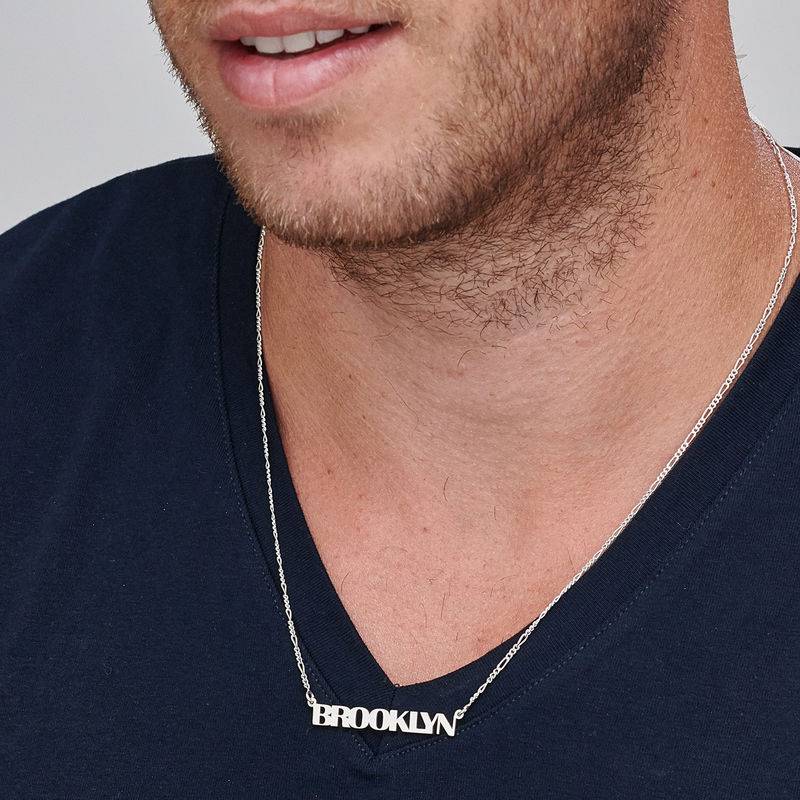 Figaro Name Necklace in Silver