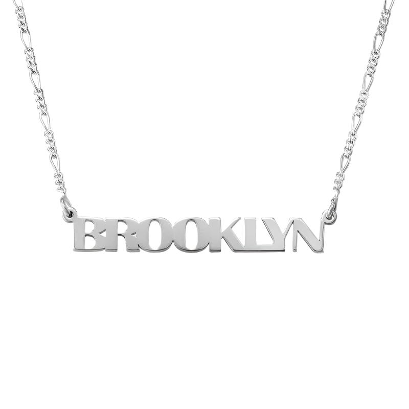 Figaro Name Necklace in Silver