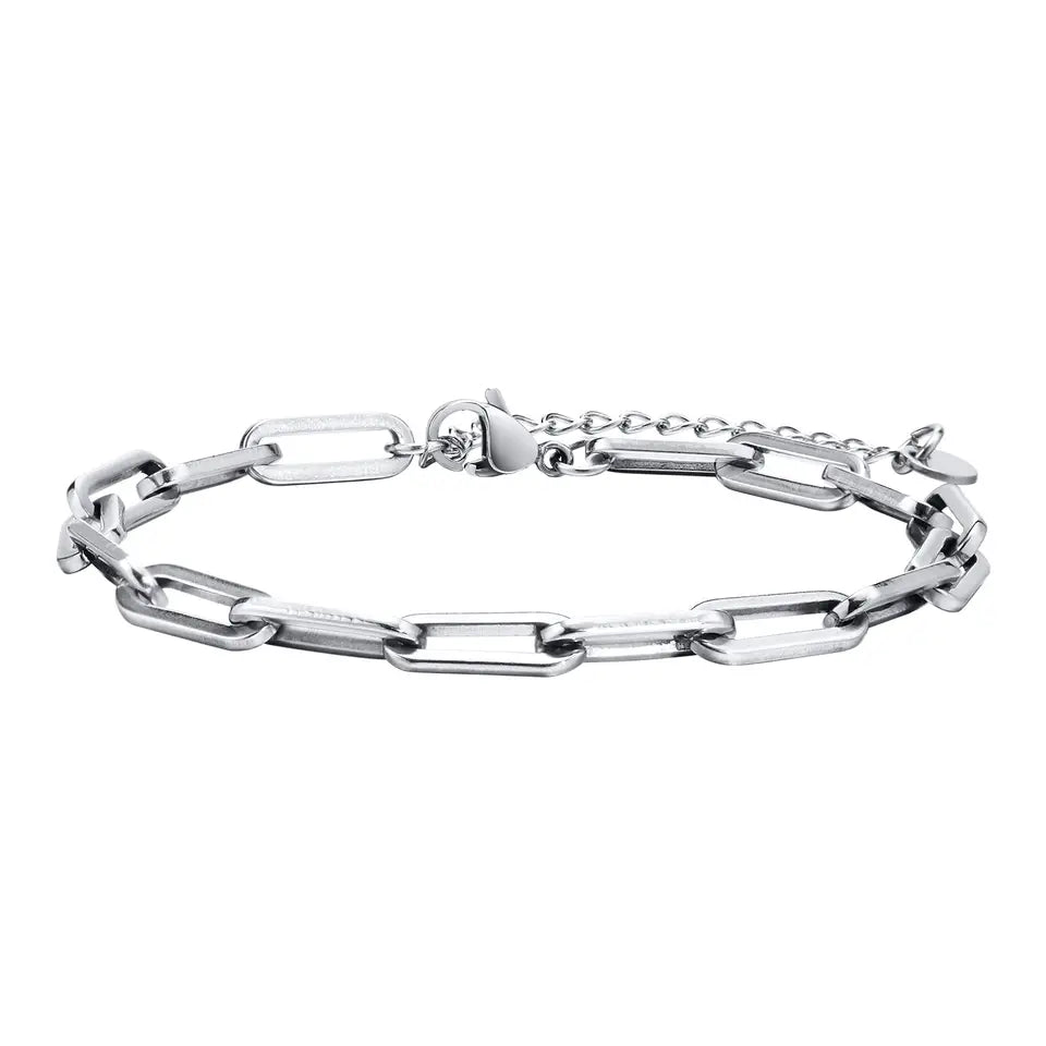 Silver Paperclip Bracelet